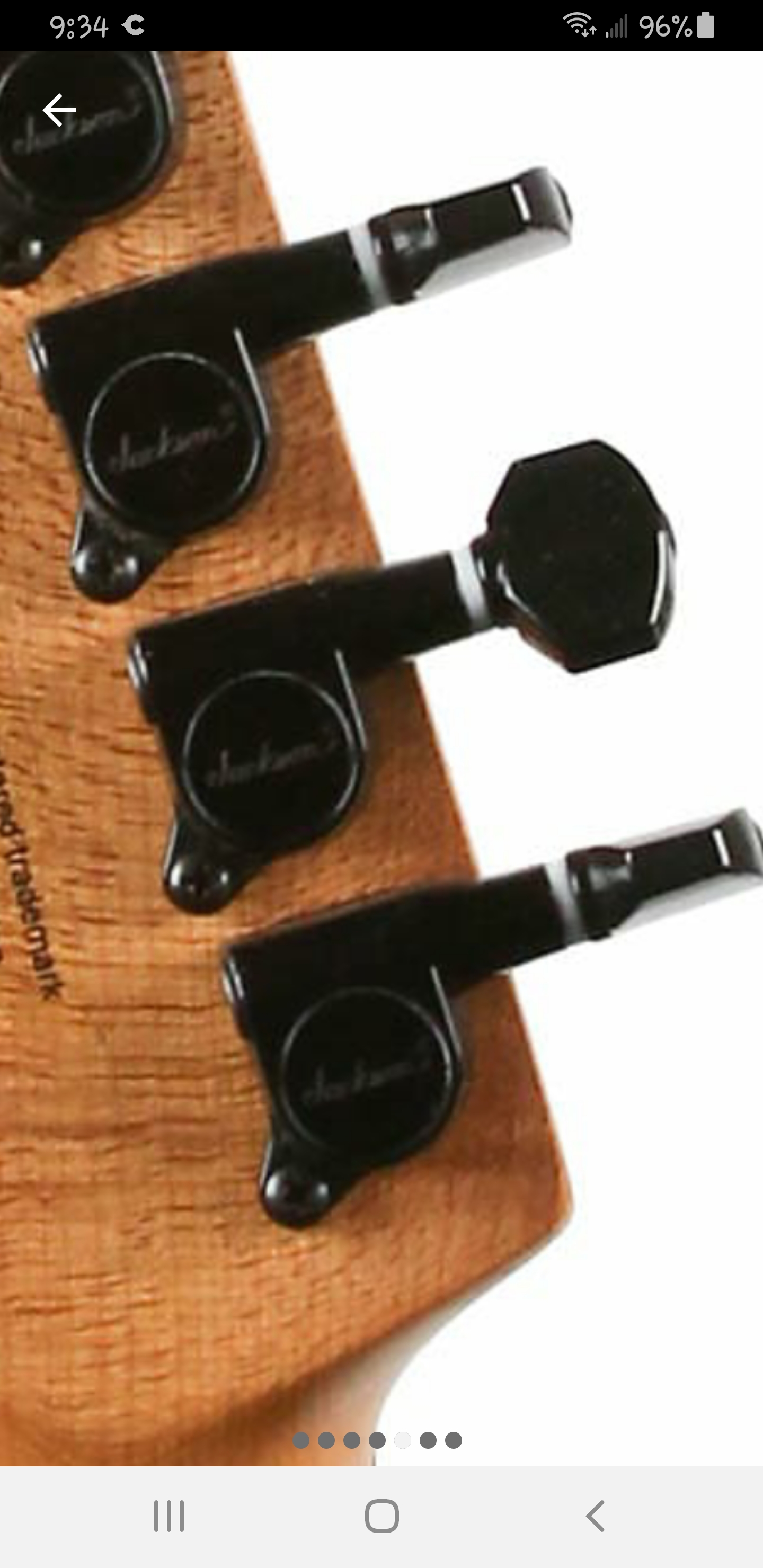 Jackson tuning outlet pegs